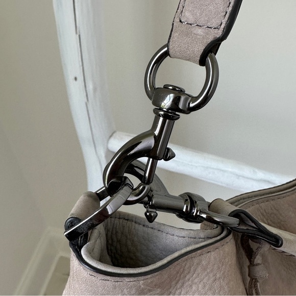 Rebecca Minkoff Gray Hobo Bag Genuine Leather - Picture 7 of 15